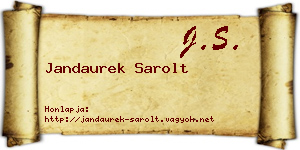 Jandaurek Sarolt névjegykártya